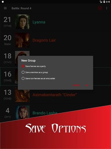 Screenshot 14: Initiative Tracker for D&D
