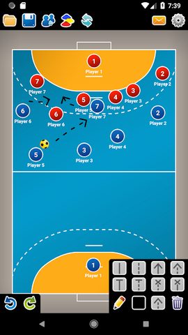 Screenshot 1: Coach Tactic Board: Handball
