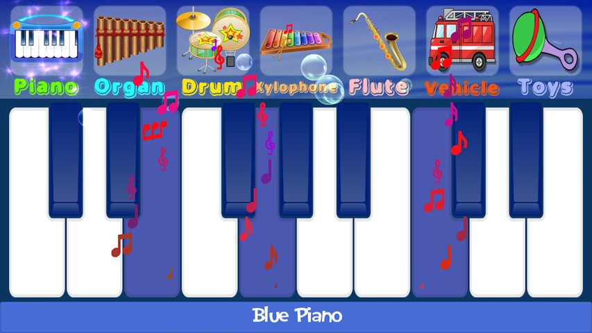 Screenshot 2: Blue Piano