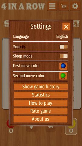 Screenshot 1: Four in a Row free puzzle game Connect Four