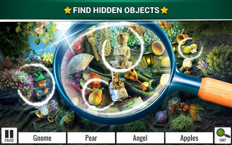 Screenshot 1: Hidden Objects Mystery Garden – Fantasy Games