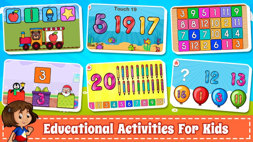 Screenshot 3: Learn Numbers 123 Kids Free Game - Count & Tracing