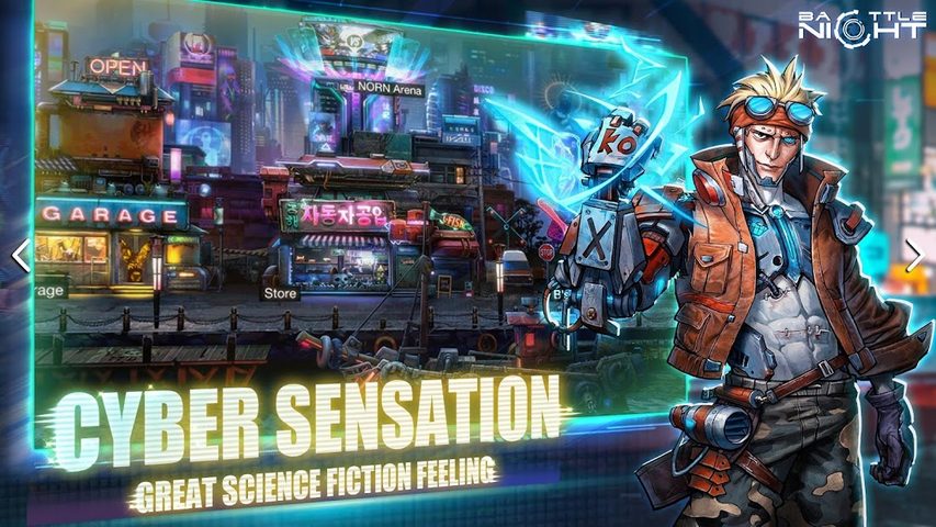 Screenshot 2: Battle Night: Cyberpunk RPG