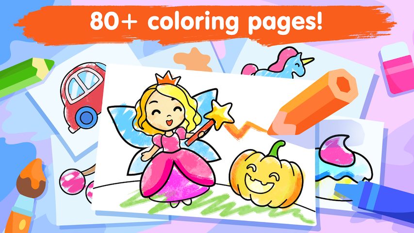 Screenshot 2: Coloring games for kids age 2