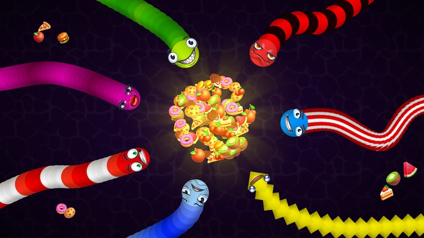 Screenshot 5: Snake vs Worms: Fun .io Zone