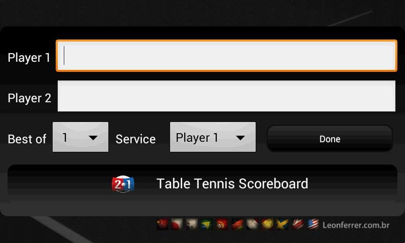 Screenshot 2: Table Tennis Scoreboard