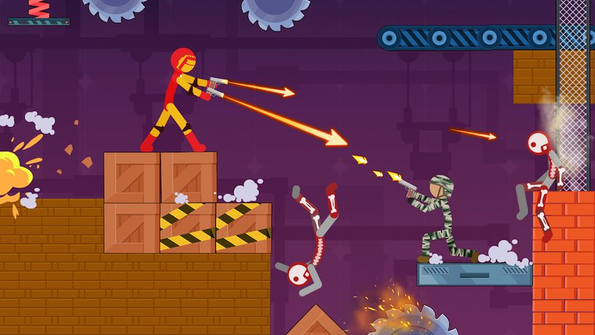 Screenshot 2: Stickman Destroy - Super Warriors Destruction