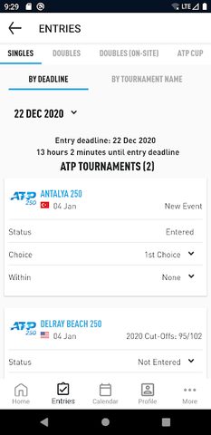 Screenshot 3: ATP PlayerZone