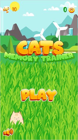 Screenshot 1: Cats Memory Trainer: Memory Game
