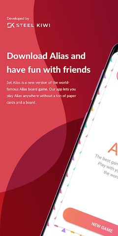 Screenshot 1: Alias or Charades - guess word board game