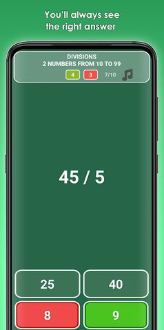 Screenshot 12: Game of addition, subtraction, multiply, division