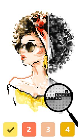 Screenshot 4: Pix123 - Color by Number, Pixel Art Relaxing Paint