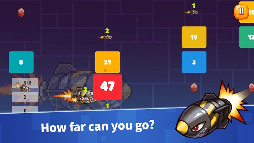 Screenshot 4: Crush the Block : tap tap fly