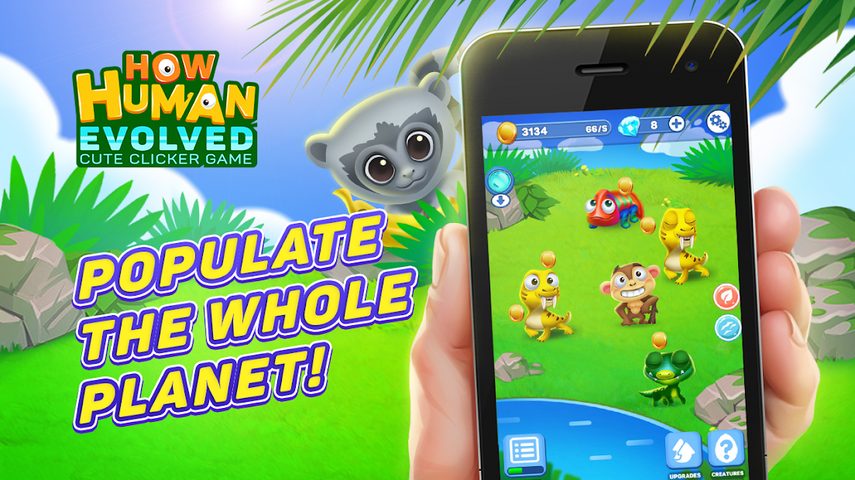 Screenshot 5: How human evolved: cute clicker game