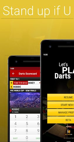 Screenshot 1: Darts Scorecard