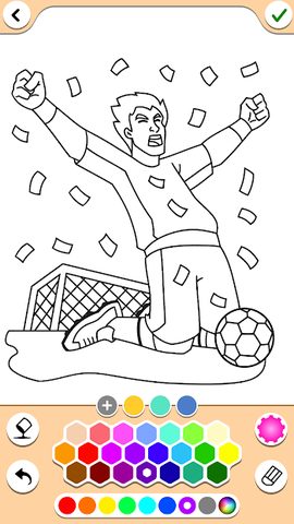 Screenshot 9: Football coloring book game