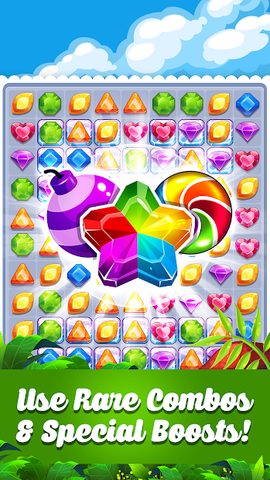 Screenshot 1: Addictive Gem™ Match 3 Games