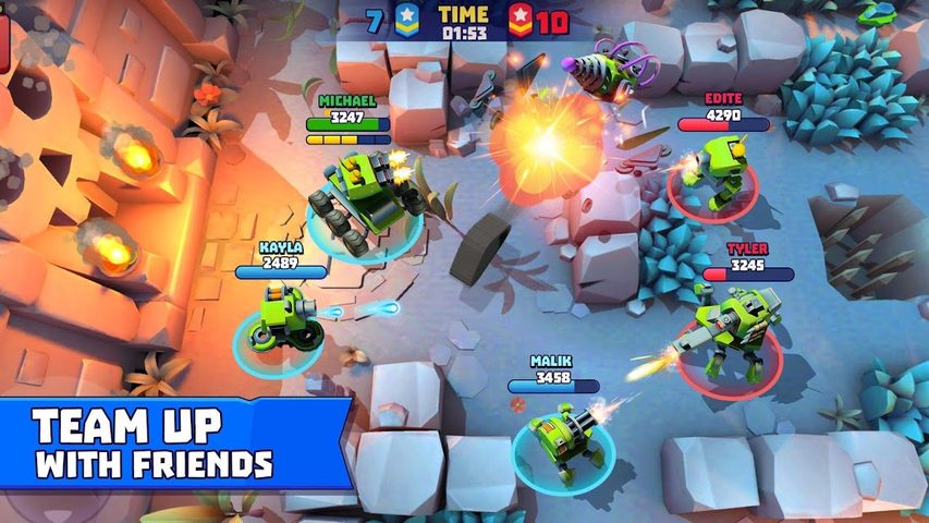 Screenshot 3: Tanks a Lot - 3v3 Battle Arena
