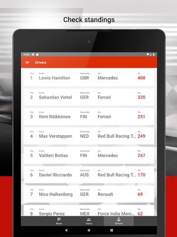 Screenshot 11: Formula 2021 Calendar & Standings