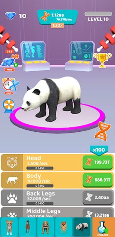 Screenshot 1: Idle Animal Evolution