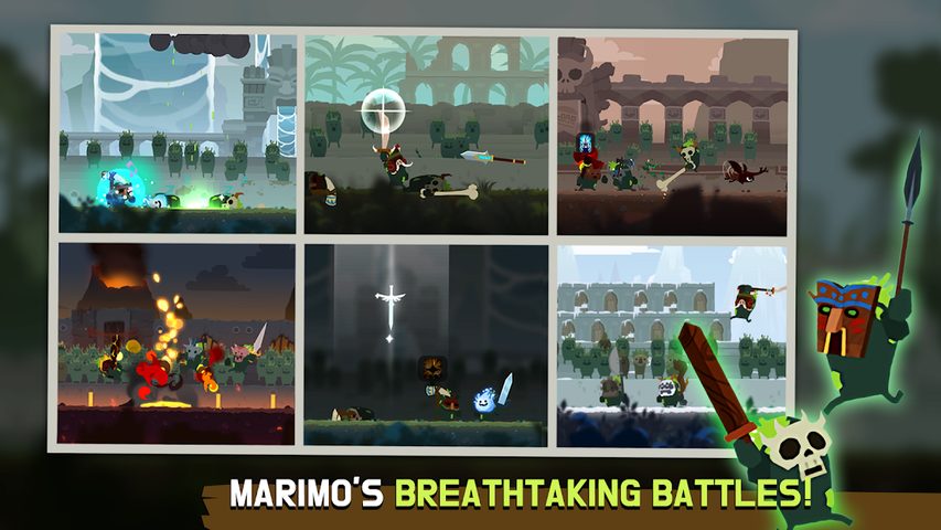 Screenshot 1: Marimo League : Be God, show M