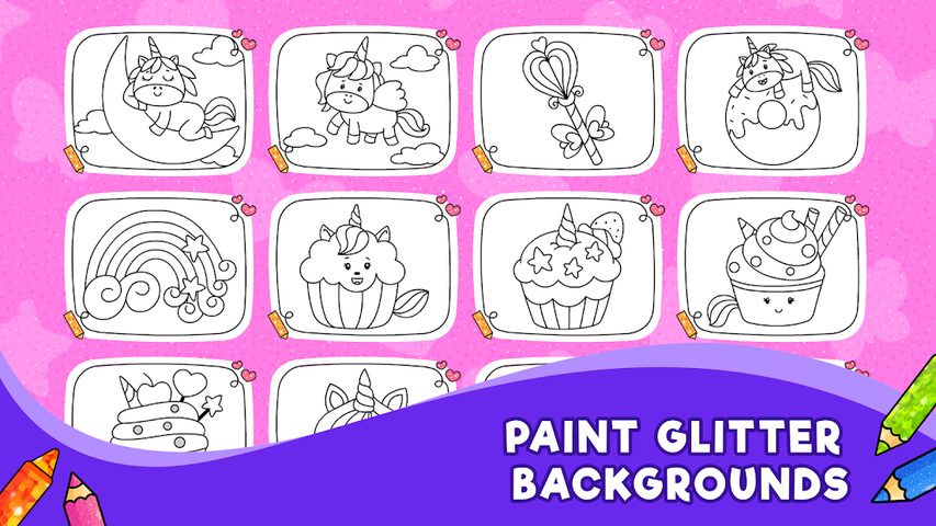 Screenshot 11: Unicorn Glitter Coloring Book: Coloring Unicorn🦄