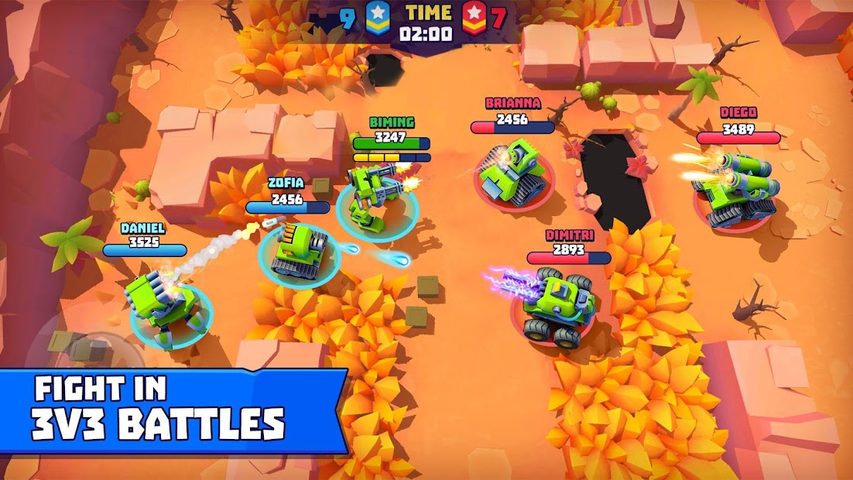Screenshot 1: Tanks a Lot - 3v3 Battle Arena