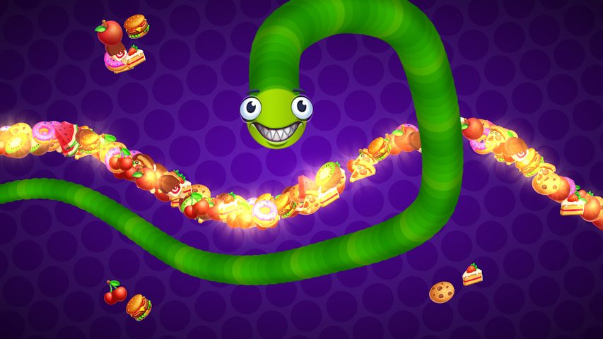 Screenshot 4: Snake vs Worms: Fun .io Zone