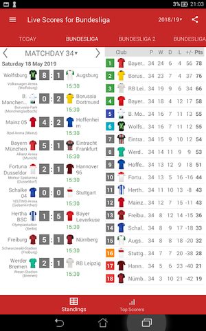 Screenshot 9: Live Scores for Bundesliga 2021/2022