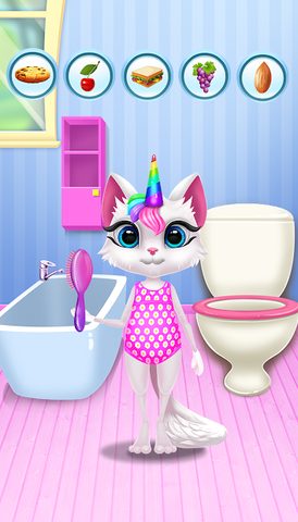 Screenshot 1: Kitty Kate Unicorn Daily Carin