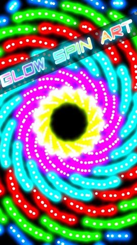 Screenshot 1: Glow Spin Art