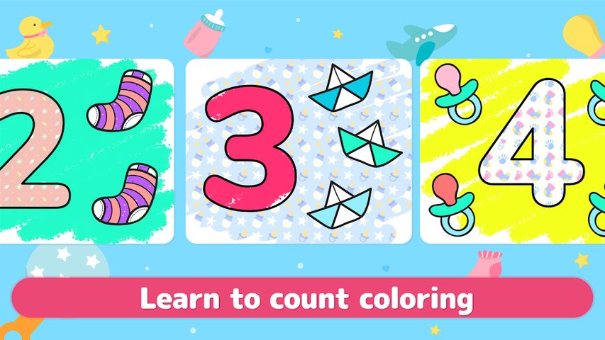 Screenshot 2: Coloring babies for kids - Cute baby drawing book