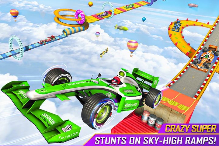 Screenshot 1: Formula Car Stunts - Car Games