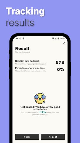 Screenshot 3: Reflex: Reaction training, concentration & memory