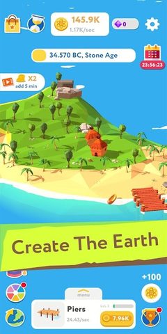 Screenshot 1: Evolution Idle Tycoon Clicker