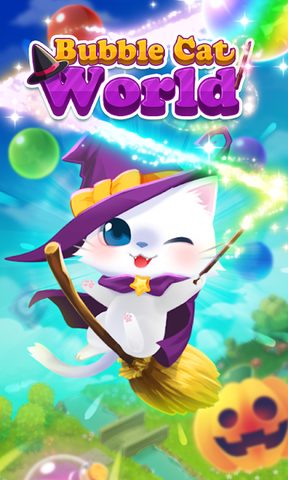 Screenshot 1: Bubble Cat Worlds Cute Pop Shooter