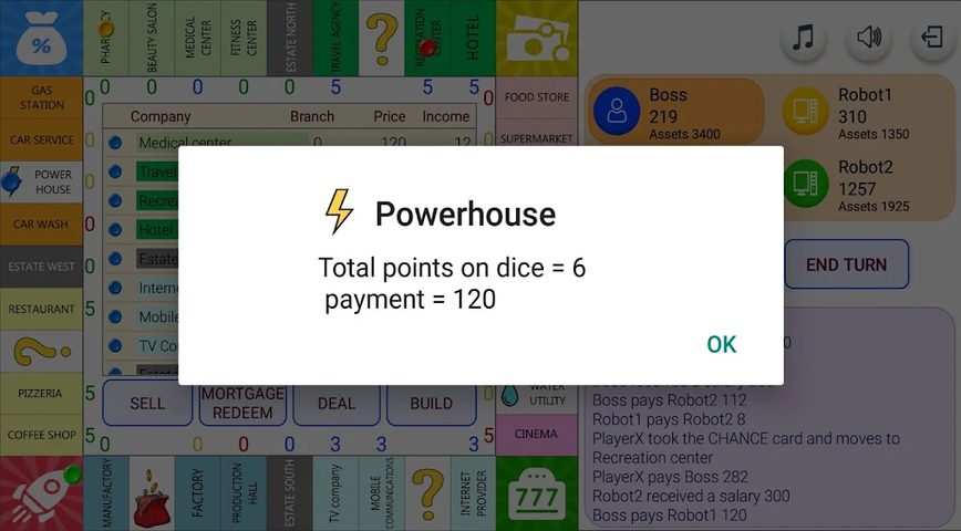 Screenshot 16: Monopolist Business Dice Board
