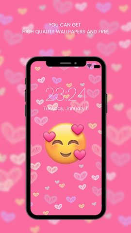Screenshot 3: Cute Emoji Wallpaper HD