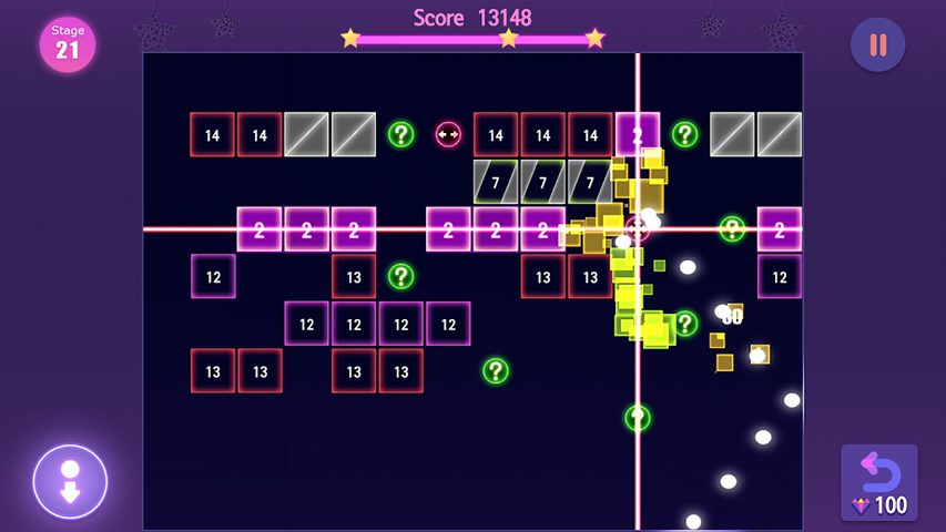 Screenshot 2: Neon Bricks Master