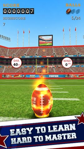 Screenshot 2: Flick Kick Field Goal Kickoff