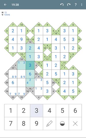Screenshot 14: Kakuro (Cross Sums) - Classic