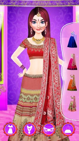 Screenshot 3: Indian Doll Fashion Salon : Dressup Game 4+