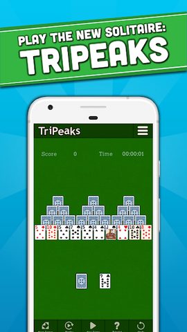 Screenshot 1: TriPeaks Solitaire