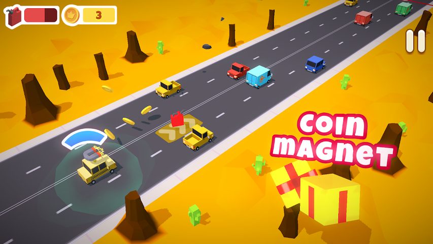 Screenshot 5: Tiny Road - Arcade cars with crazy powers