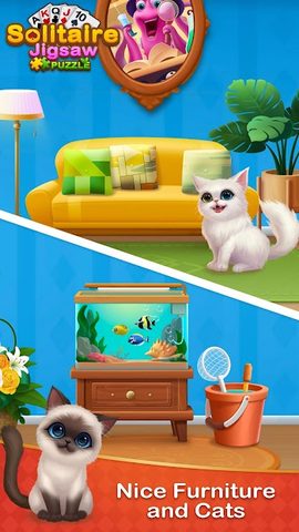 Screenshot 3: Solitaire Jigsaw Puzzle - Design My Art Gallery