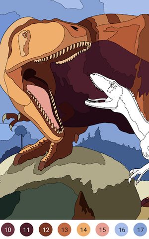 Screenshot 11: Dinosaur Coloring Book – Encyclopedia for Kids