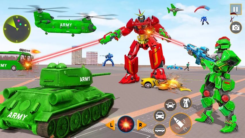 Screenshot 18: Army Bus Robot Car Game 3d