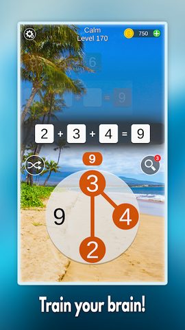 Screenshot 2: Mathscapes: Fun Math Puzzles