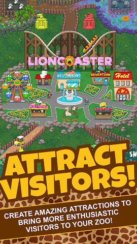 Screenshot 1: Idle Tap Zoo: Tap, Build & Upg