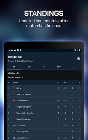 Screenshot 14: ParaScore - LoL Schedule, Scores, Standings, Stats